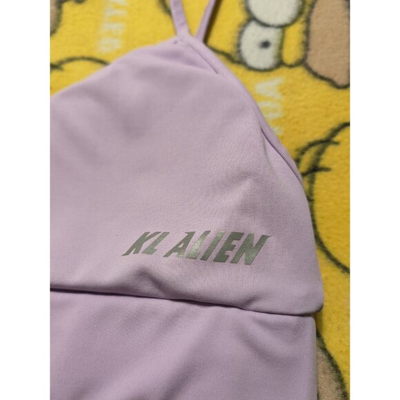 KL Alien Purple Padded Sports Bra Size M Pullover - Picture 2 of 5
